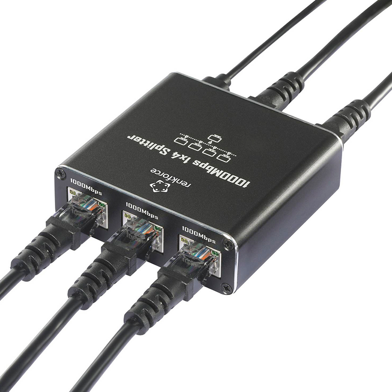 Switch Gigabit Ethernet Renkforce Rf-Ges-400 Con 4 Puertos RJ45 Y Alimentación Por Us