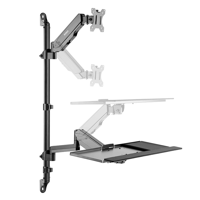 Soporte De Pared + Bandeja Para Teclado Para Monitor Speaka Professional Sp-Mm-710 @@