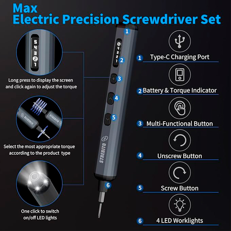 Mini Electric Screwdrv 70-In-1