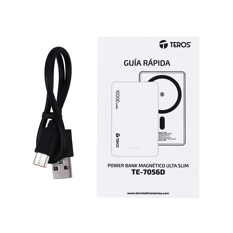 Powerbank Teros Te-7056D, 10000 Mah, (3,85 V/38.5Wh)Descubre El Powerbank Teros