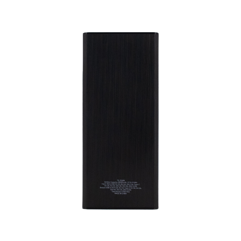 Powerbank Teros Te-7059N, 30000Mah, Usb-A, Usb-C,Negromantén Tus Dispositivos Si