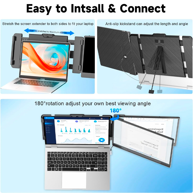 Extensor De Monitor De 14 Para Portatiles De 13- 17, FHD (1920X1080), Ips, Usb-C/H