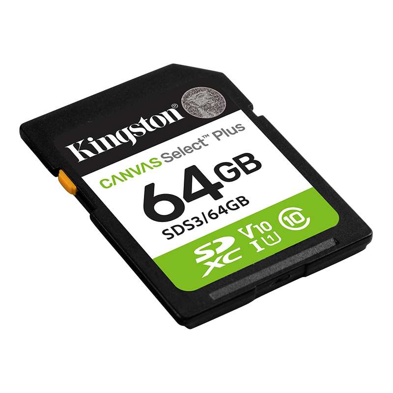 Memoria Card SD Kingston SD Canvas Select Plus, 64Gb, Categoría De Velocidad: Uhs-I/U