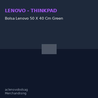 Bolsa Lenovo 50 X 40 Cm Green