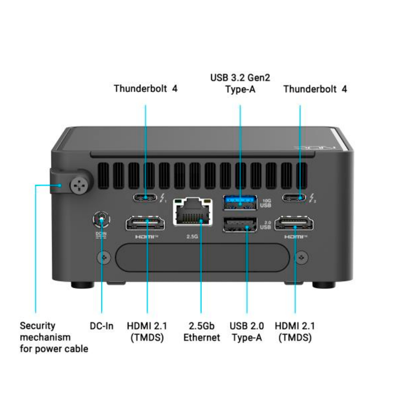 Barebone Asus Nuc 15 Pro, INTEL Core 3 100U 1.2 /4.7Ghz/6C/8T/10Mb Smart Cachela
