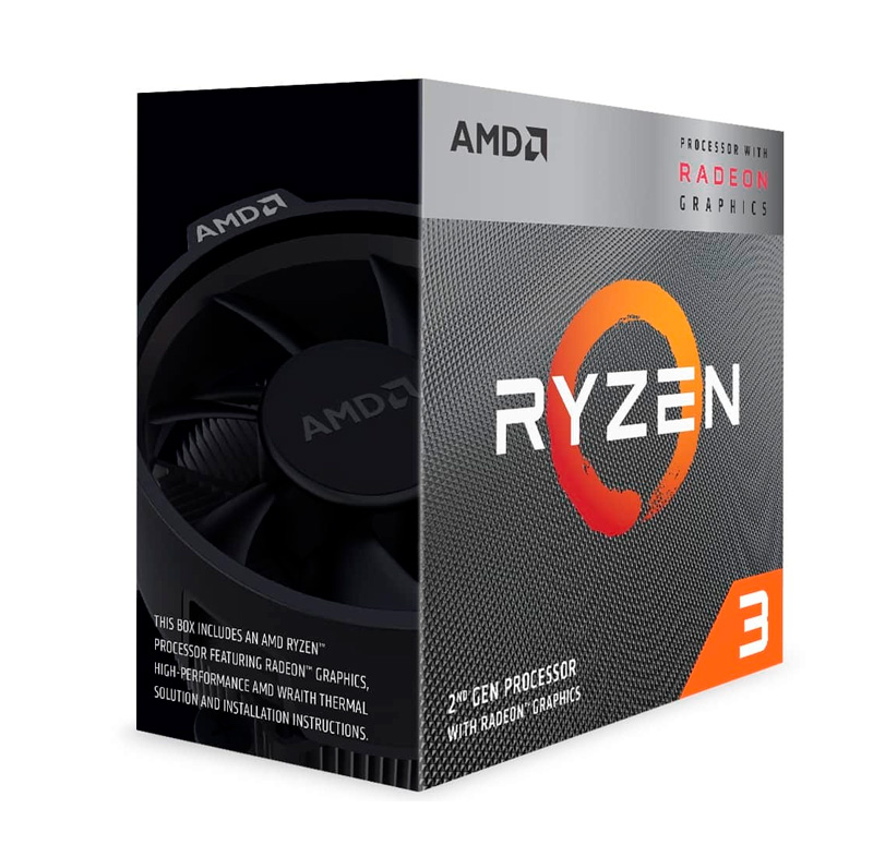 Procesador AMD Ryzen 3 3200G, 3.60Ghz, 4MB L3, 4 Core, Am4, 14Nm, 65 W.integra V