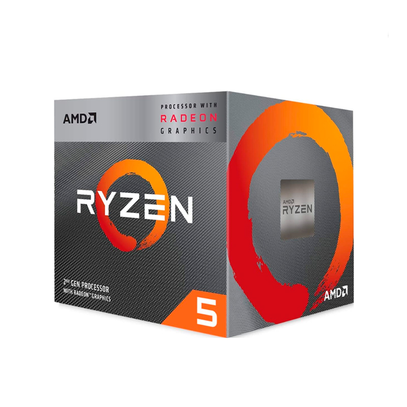 Procesador AMD Ryzen 5 3400G, 3.70 / 4.20 Ghz, 4MB L3, 4 Core, Am4, 12Nm, 65W.in