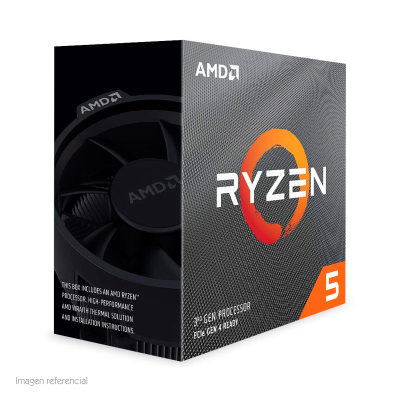 Procesador AMD Ryzen 5 3600, 3.6 / 4.2Ghz, 32MB L3 Cache, 6-Cores, Am4, 7Nm, Tdp: 65W