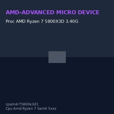 Proc AMD Ryzen 7 5800X3D 3.40G