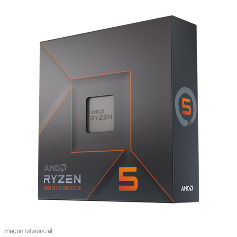 Procesador AMD Ryzen 5 7600X 4.7/5.3Ghz, 32MB L3,6-Core, Am5, 5Nm, 105W.integra