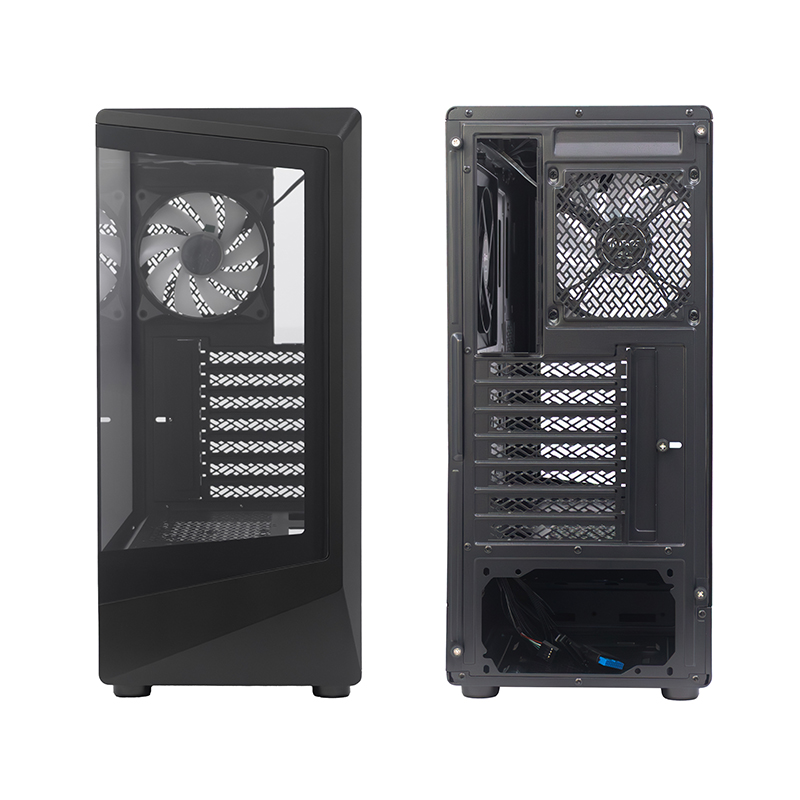 Case Gamer Teros Te-1321G, Mid Tower, USB 3.0 / USB 2.0, Audio, Ventilador Rgb, Negro