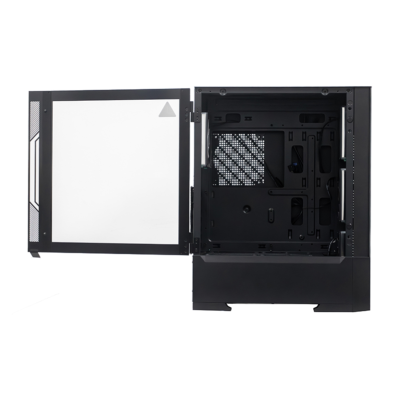Case Sin Fuente Gamer Teros Te-1330G, Itx, M-Atx,Atx, E-Atx, 3.5 Y 2.5, Negrop