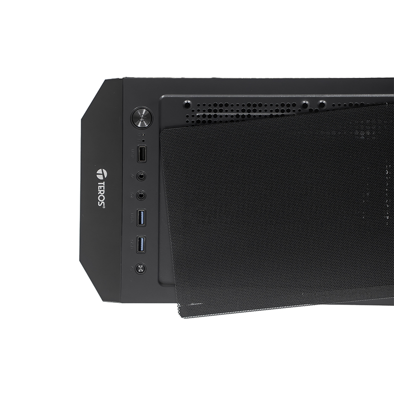 Case Sin Fuente Gamer Teros Te-1332G, Itx, M-Atx,Atx, 3.5 Y 2.5, Negropotencia