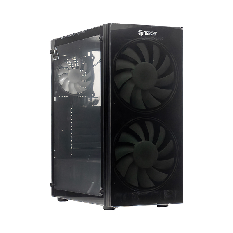 Case Sin Fuente Gamer Teros Te-1333G, Itx, M-Atx,Atx, 3.5 Y 2.5, Negropotencia