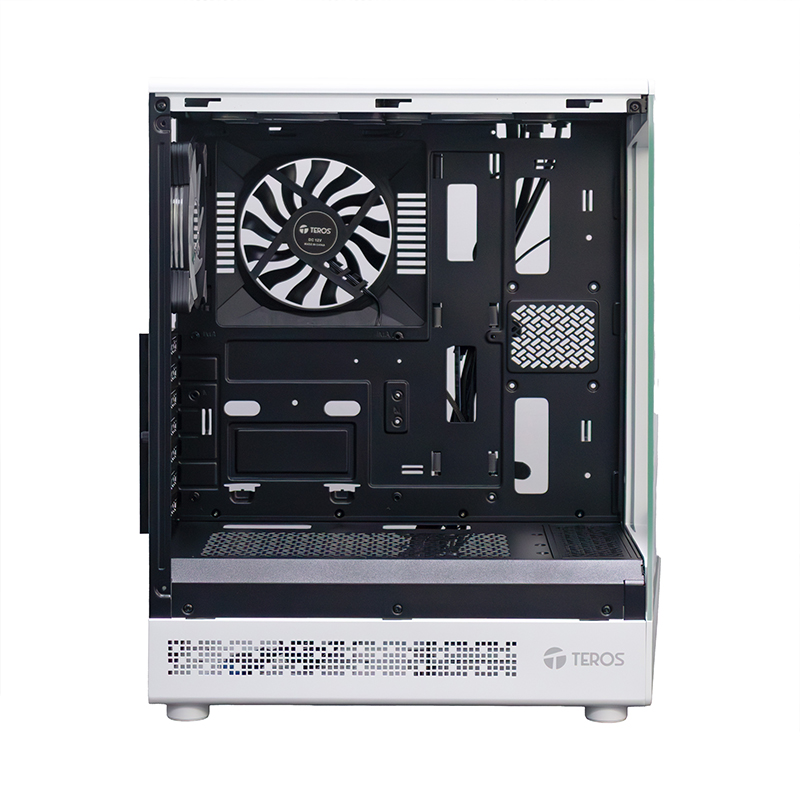 Case Gamer Teros Te-1322G, Mid Tower, USB 3.0 / USB 2.0, Audio, Ventilador Rgb, Blanc