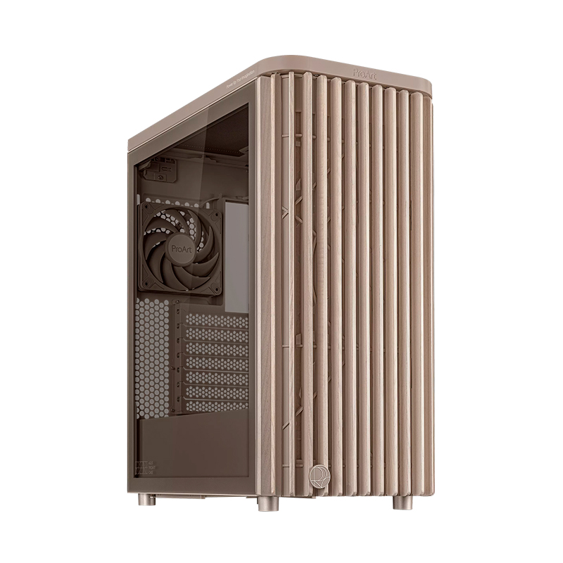 Case Asus Proart Pa401 Wood Edition Beige - Tempered Glass Panelmotherboard - Fa