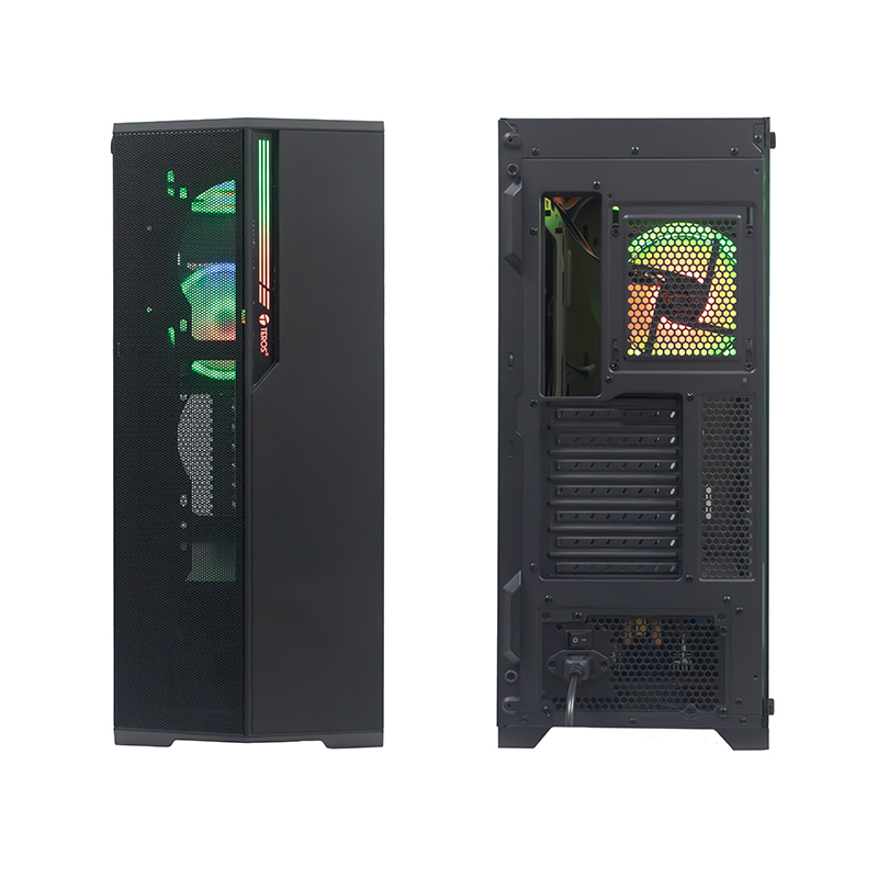 Case Gamer Teros Te1175N, Mid Tower, Negro, USB 3.0, USB 2.0, Audio.panel Latera