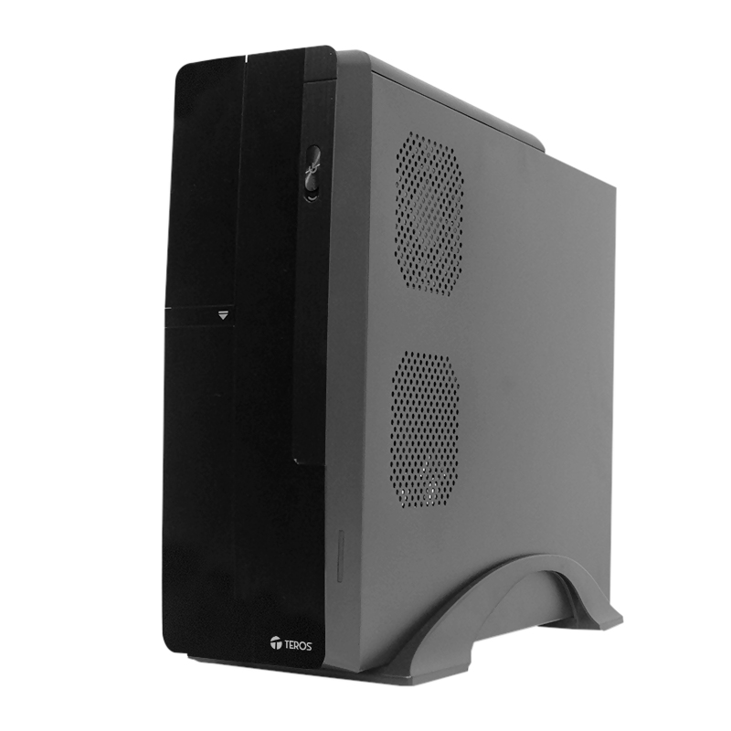 Case Teros Te-1039S, Slim, 250 W, USB 3.0 / USB 2.0, Audio Hd, Dvd, Negropresent
