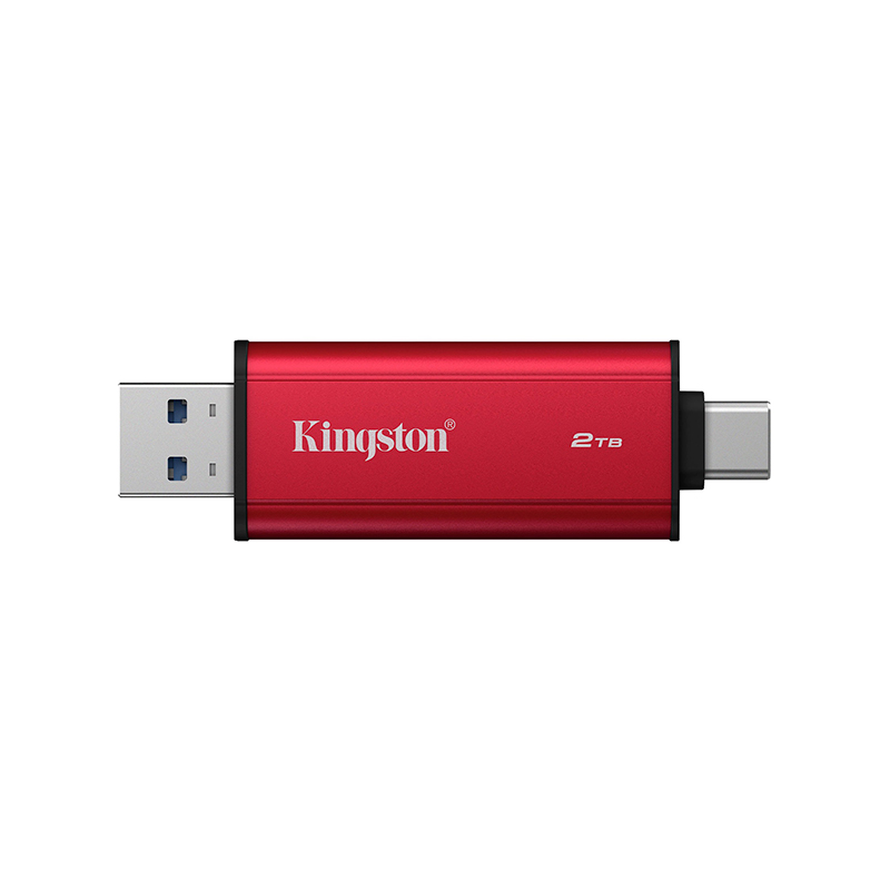Unidad En Estado Sólido Dual Portatil Kingston 2Tb, Interfaz Usb-A, Usb-C, USB 3.2 Ge