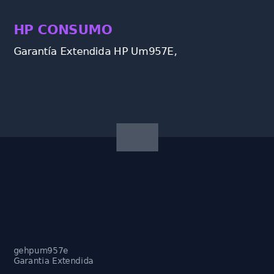 Garantía Extendida HP Um957E, 3 Años, Protección Contra Daños Accidentales En Noteboo