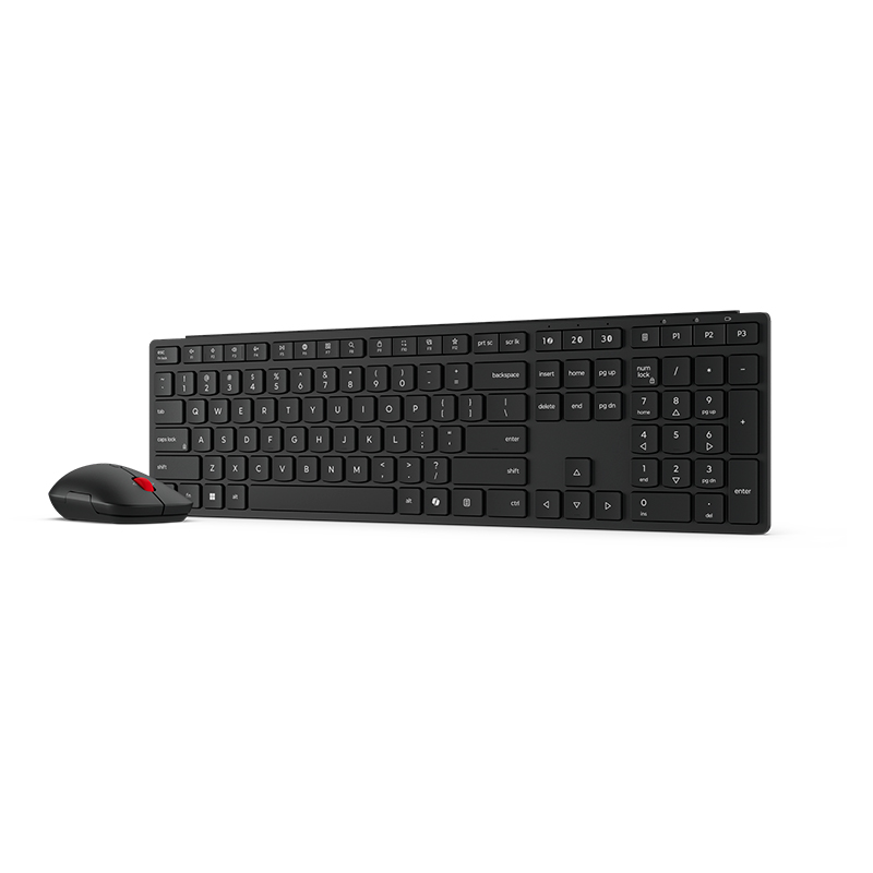 Teclado Y Mouse Inalámbricos Multimodo Lenovo Procombo 6000-La Español 171 (Sin Bater