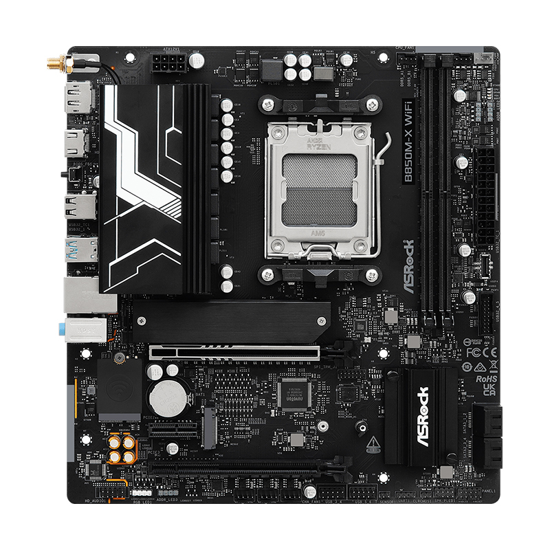 Motherboard Asrock B850M-X WiFi R2.0, Chipset Amdb850, Socket AMD Am5, Matxsopor