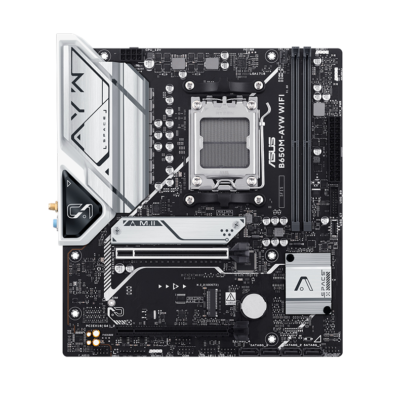 Motherboard Asus B650M-Ayw Wifi, Chipset AMD B650, AMD Socket Am5, Matxsoporta P