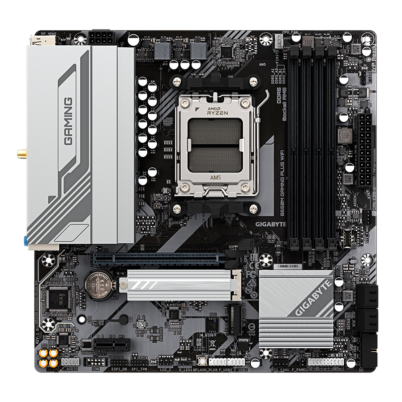 Motherboard Gigabyte B650M Gaming Plus Wifi, Chipset AMD B650, Socket AMD Am5, MATX @