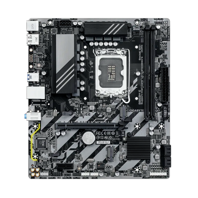 Motherboard Gigabyte B860M E, Chipset INTEL B860,Lga 1851, Hdmi, Dp, Matxsoporta