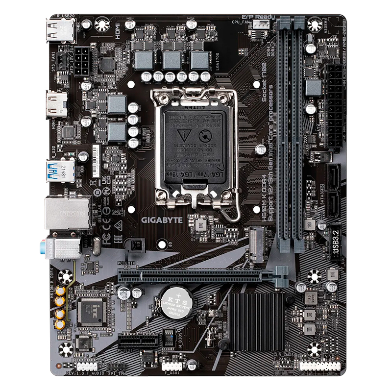Motherboard Gigabyte H610M K DDR4 (Rev. 1.0) Chipset INTEL H610, Lga1700, Micro ATX @