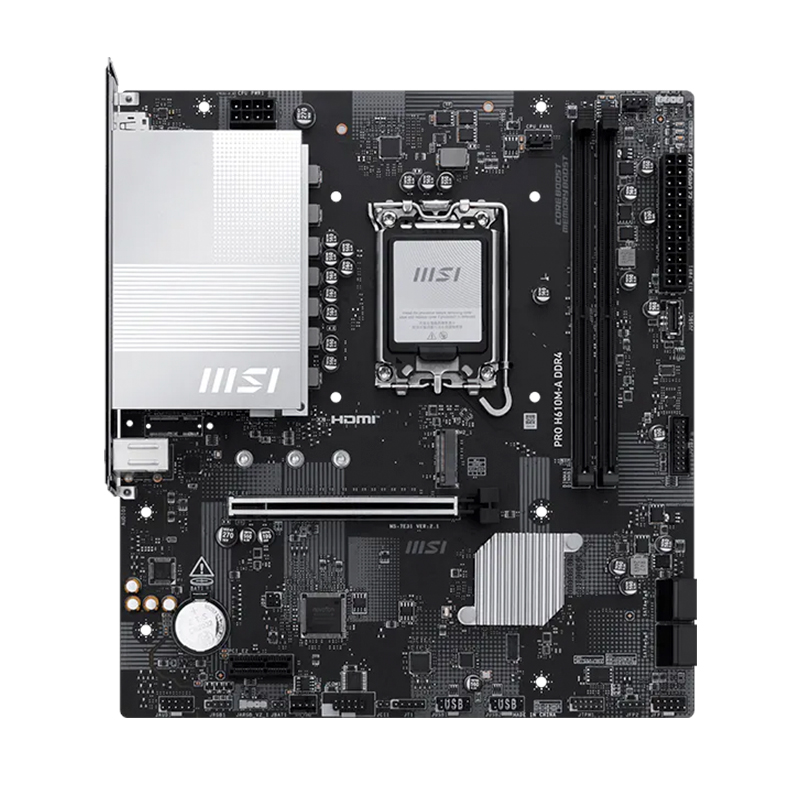 Motherboard MSI Pro H610M-A Ddr4, Chipset INTEL H610, Lga1700, Matxsoporta Proce