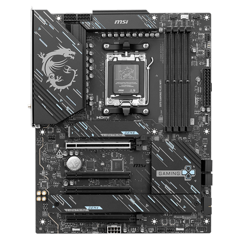 Motherboard MSI X870 Gaming Plus Wifi, Chipset AMD X870, Socket AMD Am5, Atxsopo
