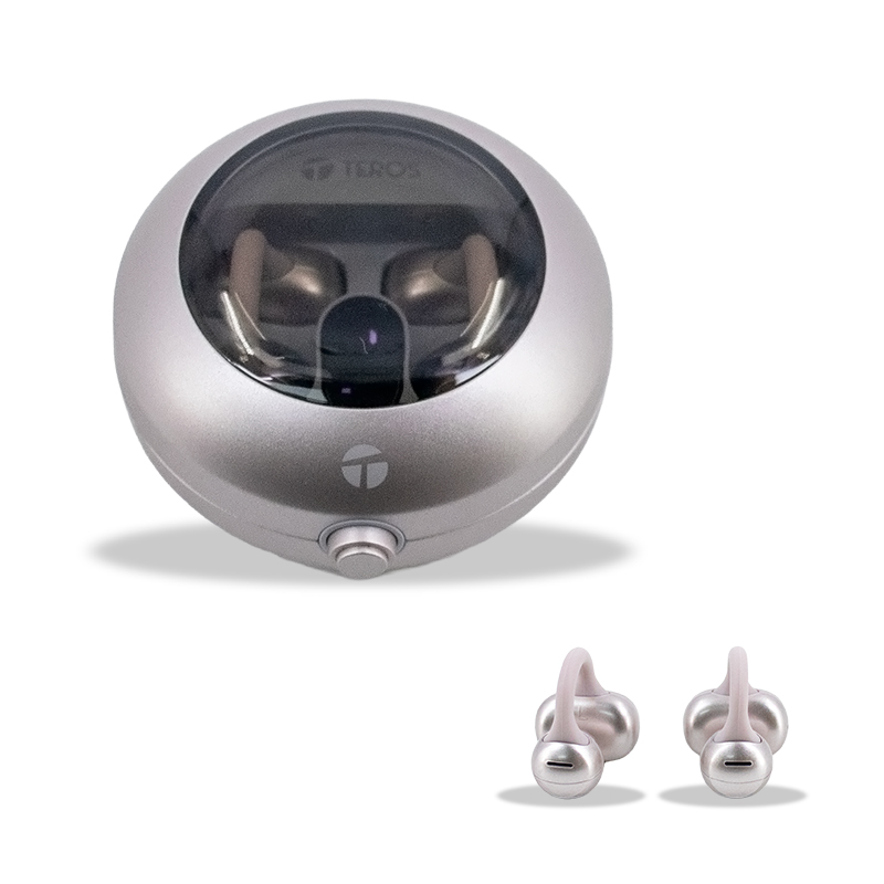 Audífonos Inalámbricos Teros Te-80712Rs, Bluetooth, Carga Tipo C, Rose Titaniumd