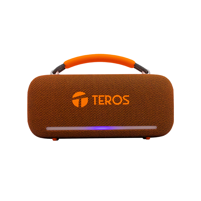 Parlante Inalámbrico Teros Vibe Vb-6049Or, 60W, BT 5.3, 4000 Mah, Usb, Luces Led, Nar