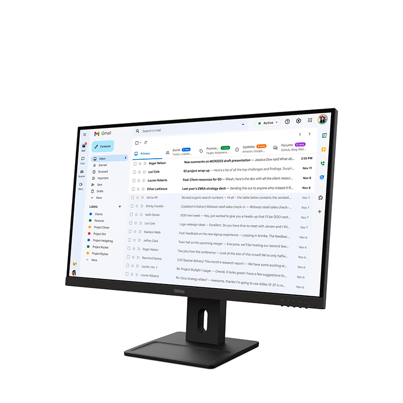 Monitor Lenovo Thinkvision E27-40, 27 Wled/Fhd/Ips/Hdmi X1/Dp X1/Vga X1/Parlantes: 2