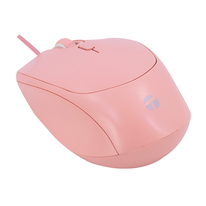 Mouse Óptico Teros Te-1226S, 800-1200-1600 Dpi, Usb, 4 Botones, Color Rosadodisf