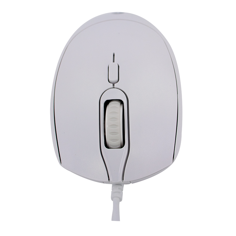 Mouse Óptico Teros Te-1225S, 800-1200-1600 Dpi, Usb, 4 Botones, Color Blancodesc