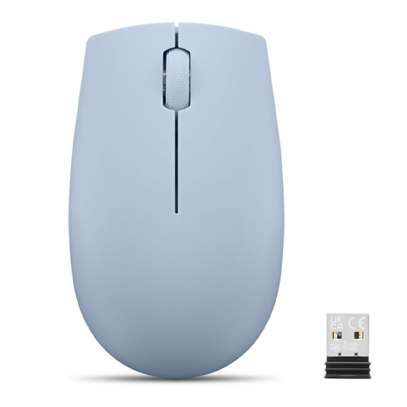 Mouse Inalambrico Compacto Lenovo 300, Color Azulescarcha.conectividad: Receptor