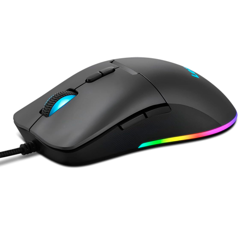 Mouse Lenovo M210 RGB Gaming, Interfaz Usb, Sensor Optico Paw3333 De Hasta 8000 DPI @