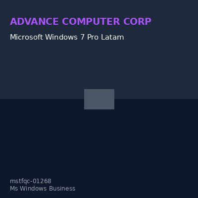 Microsoft Windows 7 Pro Latam Advance (Fqc-01268)