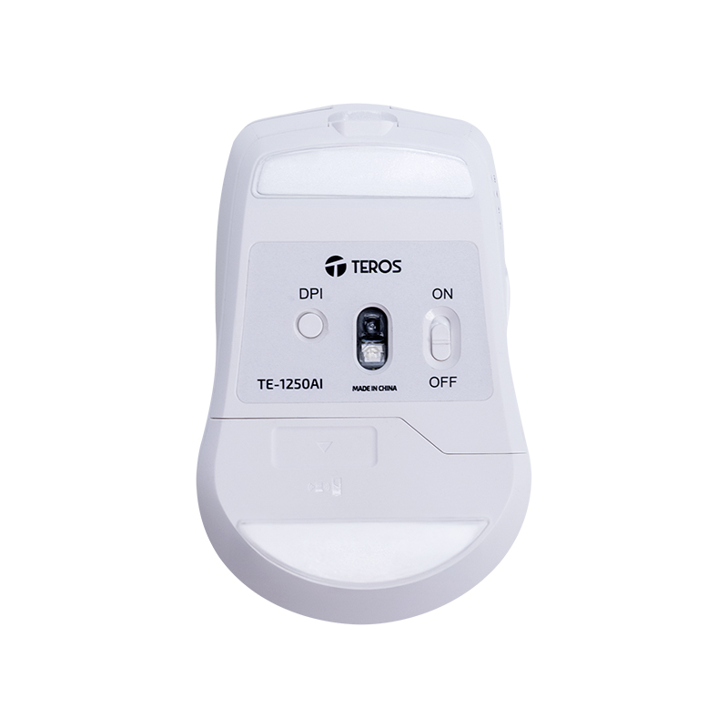 Mouse Inalámbrico Teros Te-1250Ai , 2.4Ghz, 8 Botones, Ia, DPI 3200, Usb, Btdesc