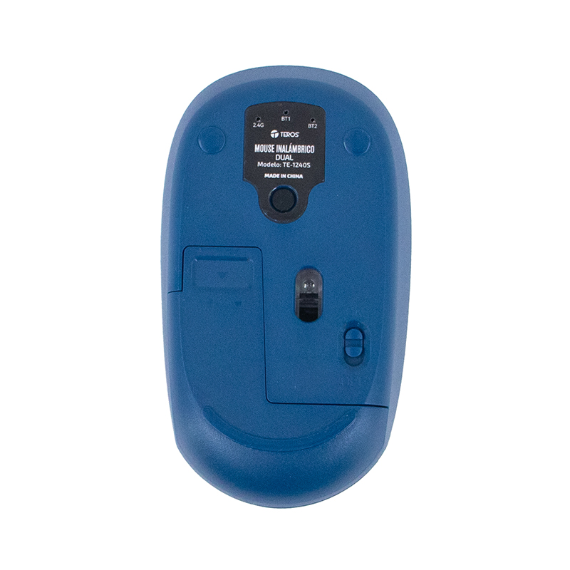 Mouse Inalámbrico Teros Te-1240S, 2.4Ghz, 4 Botones, Usb, Color Azuldescubre El