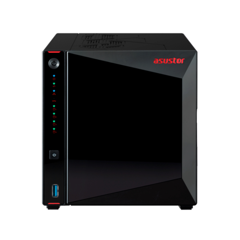 Servidor NAS Asustor Nimbustor 4 Gen2 (As5404T), Celeron N5105/Qc/10Nm, 4GB RAM Ddr4-