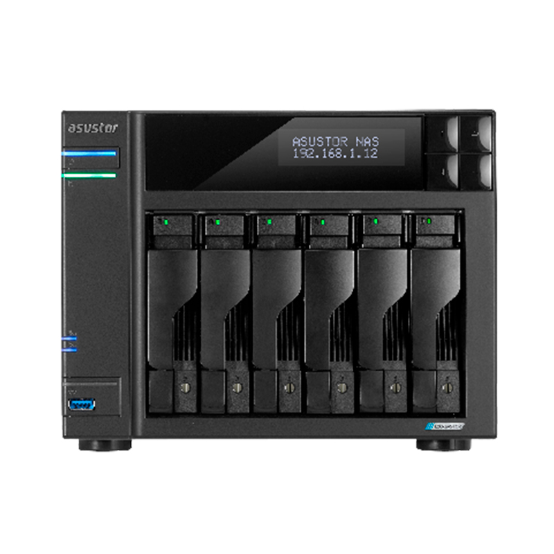 Servidor NAS Asustor Lockerstor 6 Gen2+ (As6706T V2), Celeron N5105/Qc/10Nm, 8GB RAM
