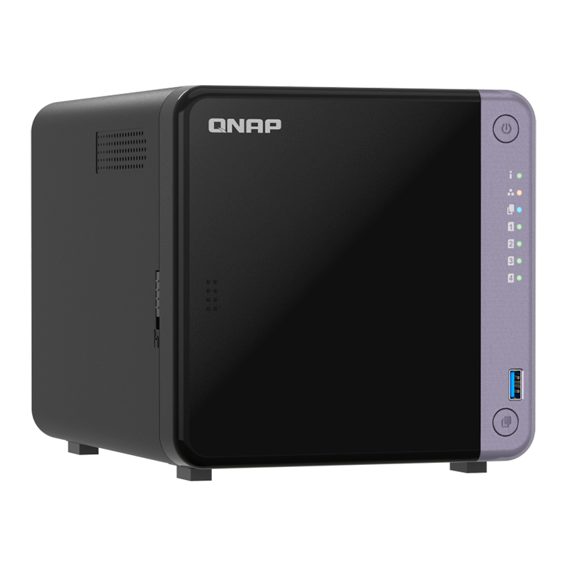 Servidor NAS Qnap Ts-432X-4G, Arm Al524 4C/2Ghz, 4GB RAM Sodimm, Bahias: 4X3.5 SATA