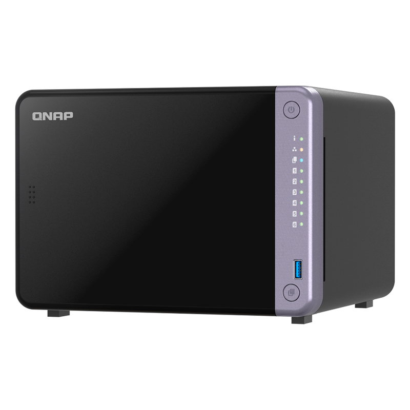 Servidor NAS Qnap Ts-632X-4G, Arm Al524 4C/2Ghz, 4GB RAM Sodimm, Bahias: 6X3.5 SATA