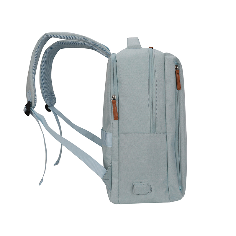 Backpack Teros City Iii Te-9047Sk, Para Notebooksde Hasta 15.6 - Color Azul Claro @@