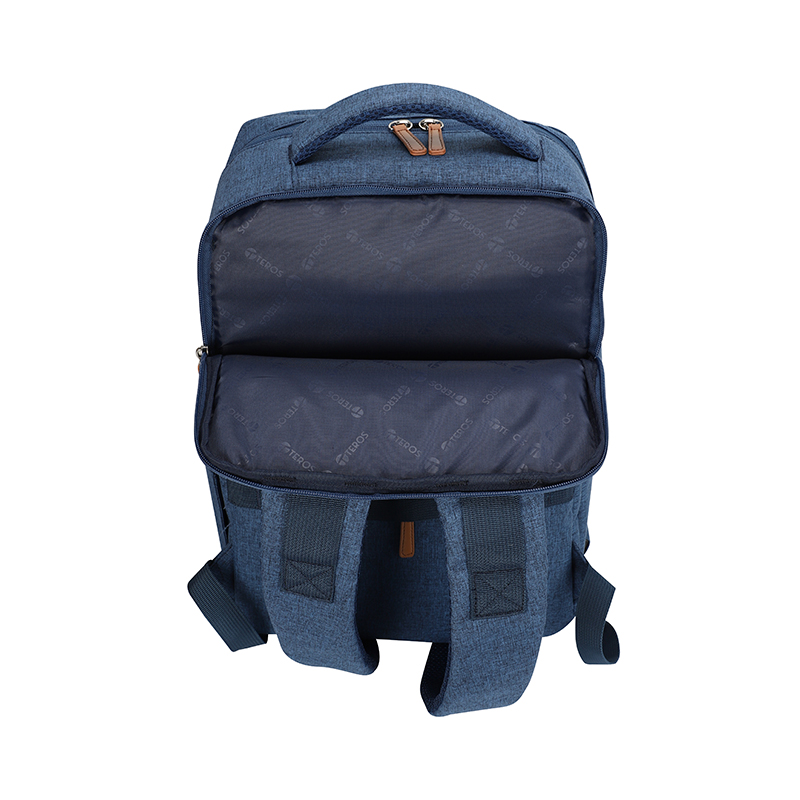 Backpack Teros City Iii Navy Te9048Nv, Para Notebooks De Hasta 15.6, Color Azul