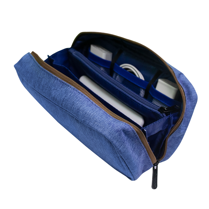Cartuchera / Estuche / Organizador / Portacables Teros Te-Acs9016, Azulcartucher