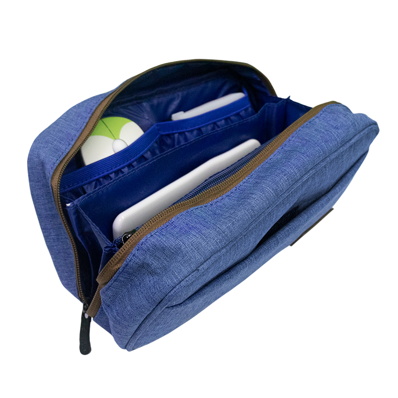 Cartuchera / Estuche / Organizador / Portacables Teros Te-Acs9016, Azulcartucher